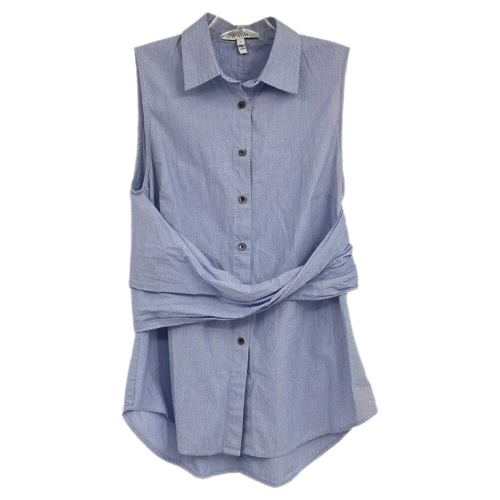 10 Crosby Derek Lam Blue White Striped Tank Blouse | Size 6